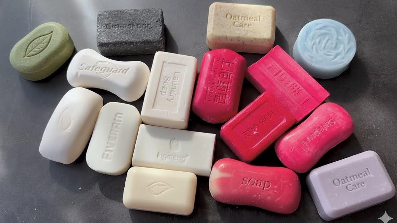 🤩Relaxing ASMR SOAP•Cutting Dry Soap•Bundle of mix colourful ✨ soap & cutting asmr