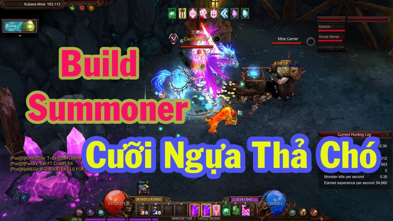 Создайте PVM призывателя с помощью навыка Fire Beast - MU Online Season 15