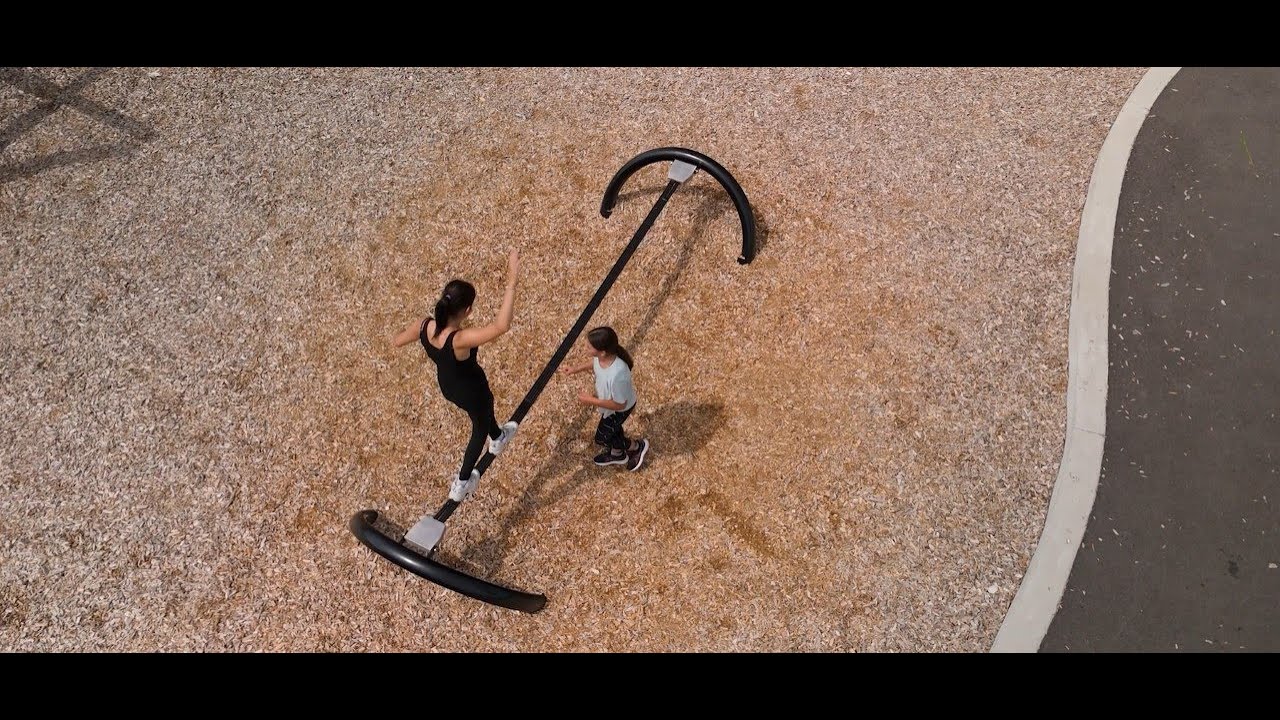TREKFIT Outdoor Fitness Equipment - Outdoor Obstacle Course for parks - Slackline