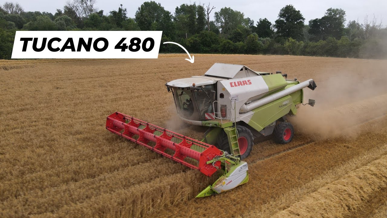 Moisson d'orge dans l'Aisne ! Cette Tucano 480 embarque 7.5m !