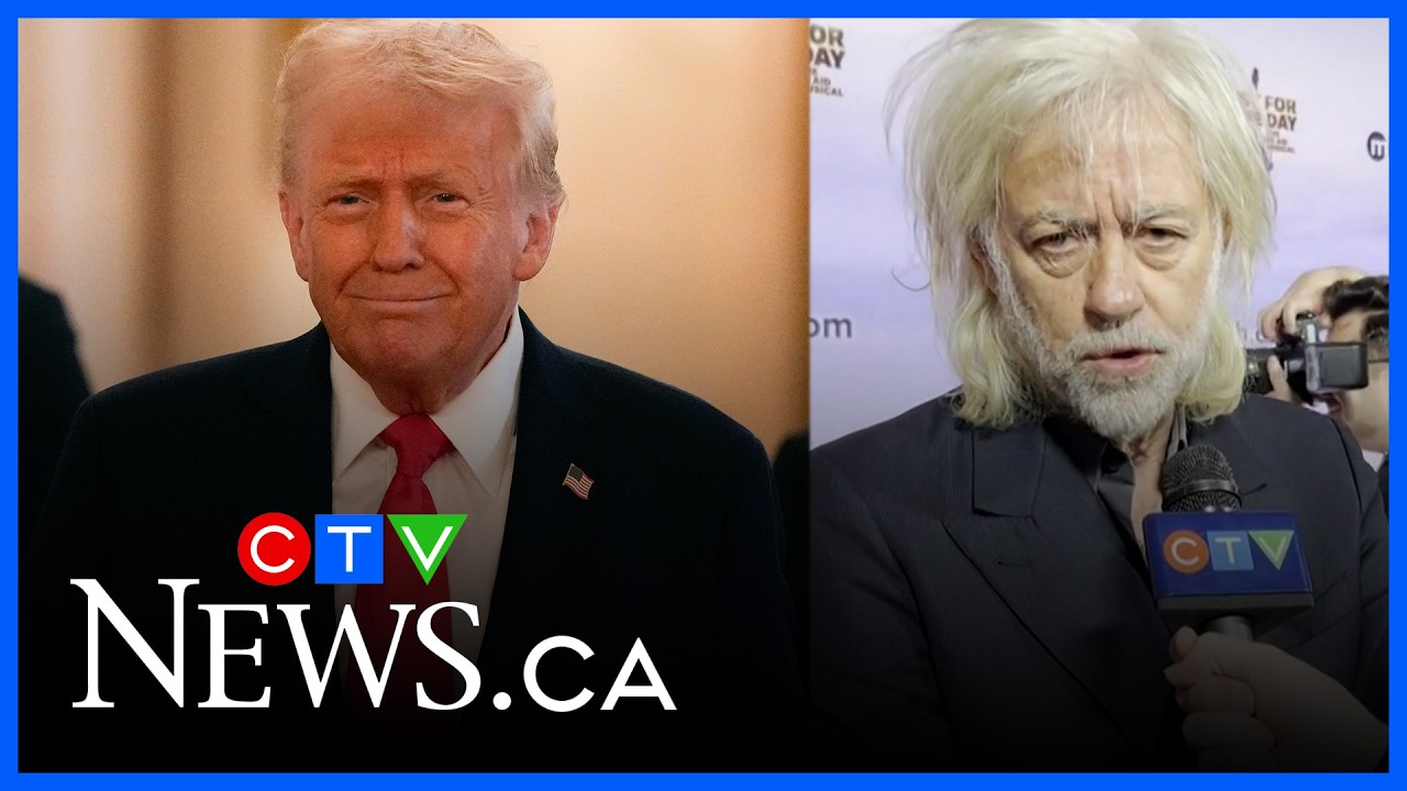Philanthropist Sir Bob Geldof calls Trump the 