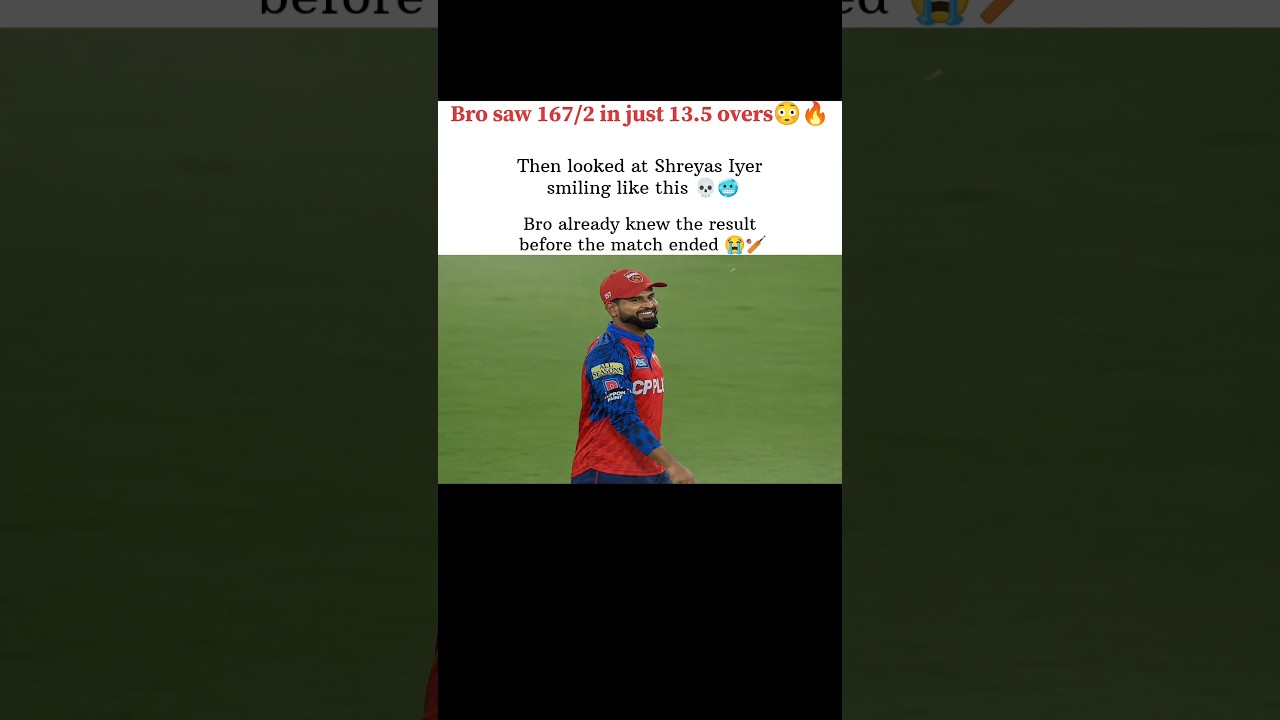 Shreyas Iyer Already Knew 😭🔥#shreyasiyer #ipl #shorts #srhvspbks
