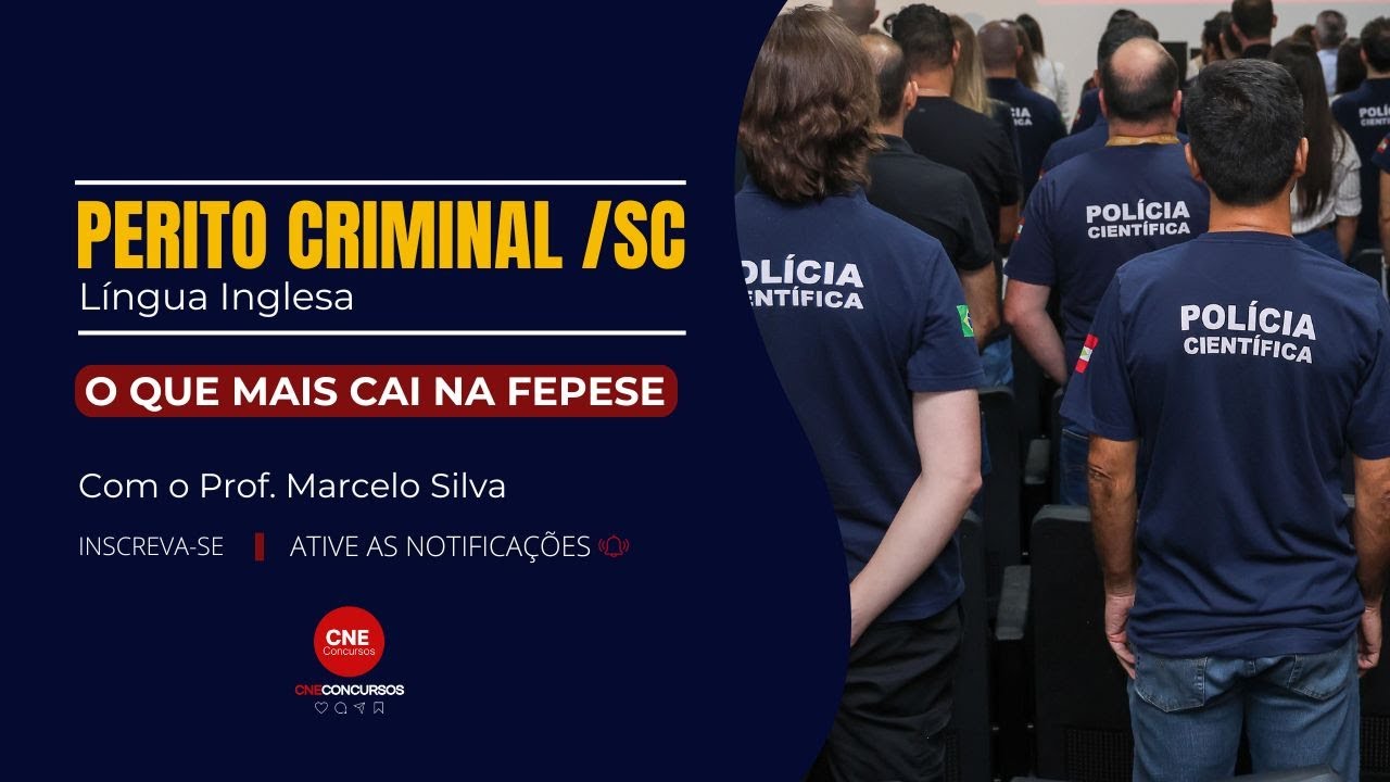 Perito Criminal de Santa Catarina | Língua Inglesa | FEPESE