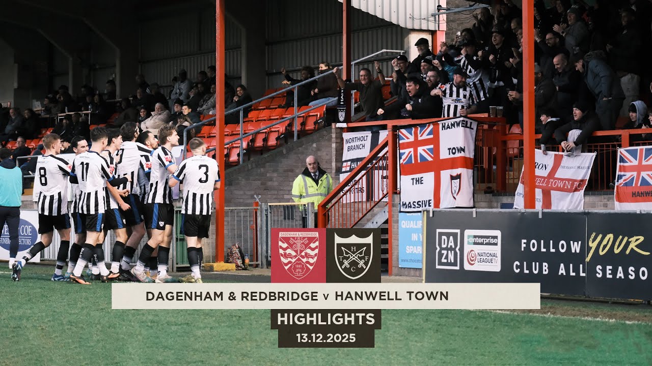 VALIANT GEORDIES BOW OUT OF THE TROPHY - Dagenham & Redbridge v Hanwell Town - Highlights
