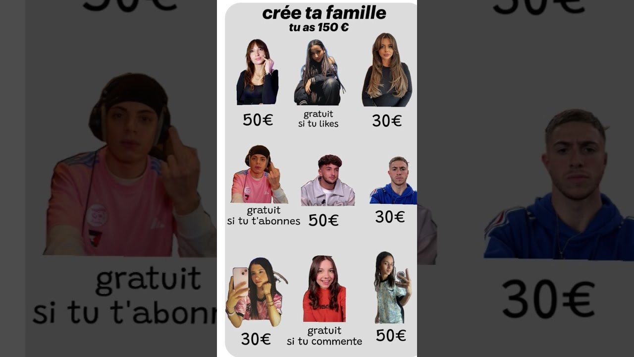 cr&eacute;e ta famille 🎀 #tiktok #youtuberyoutubeuse #music