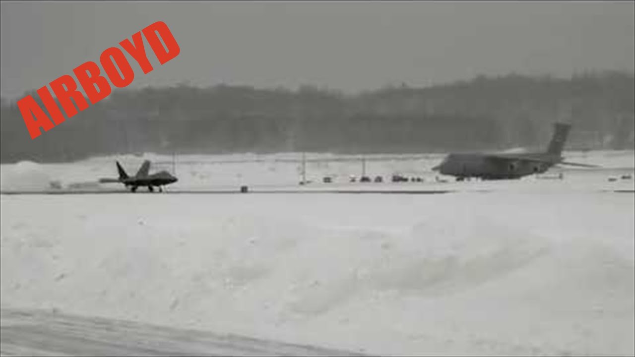 F-22 Raptors - Winter Is Here - Joint Base Elmendorf-Richardson