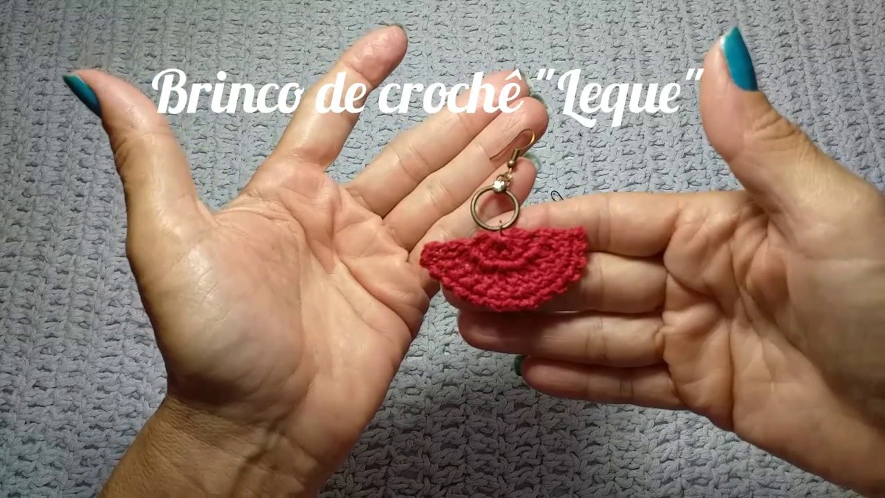 Brinco de crochê 