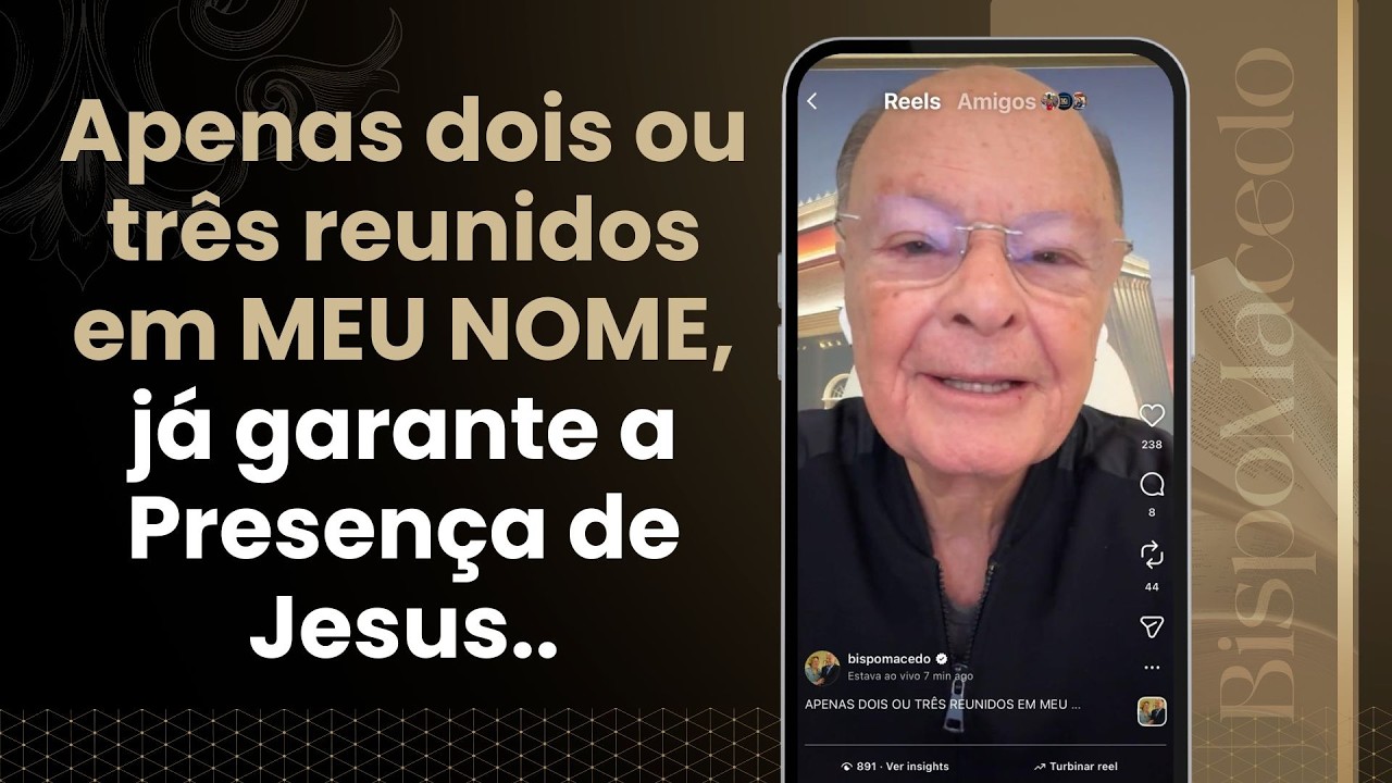 Apenas dois ou três reunidos em MEU NOME, já garante a Presença de Jesus... - Meditação 20/03/26