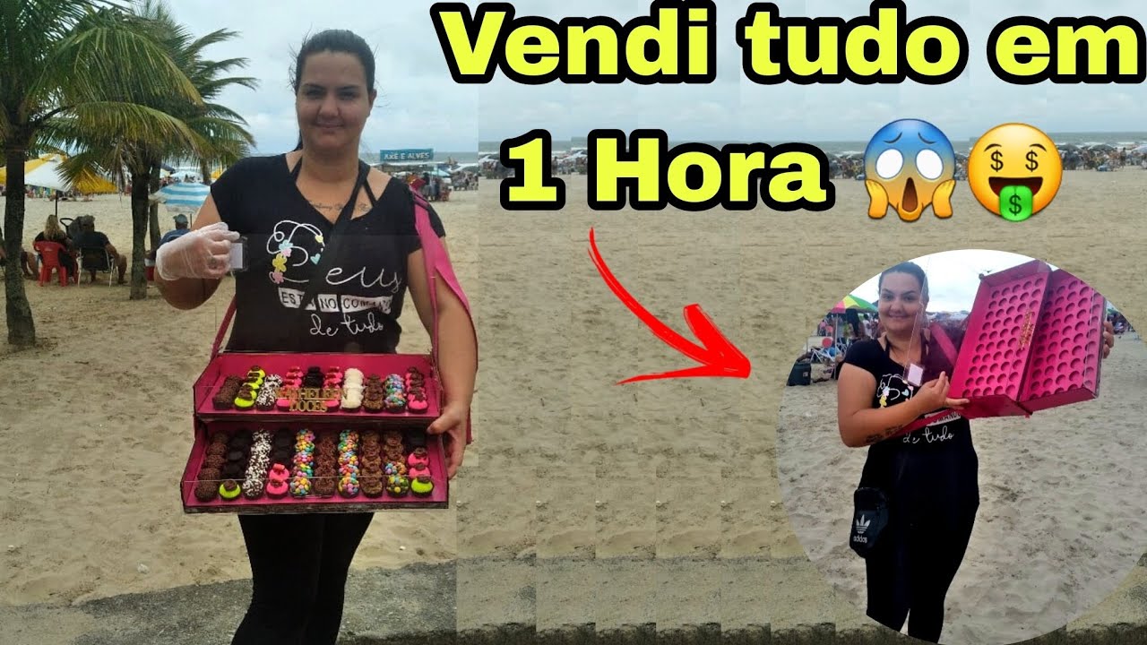 VENDENDO BRIGADEIRO NA PRAIA | MOSTREI TUDO 😍