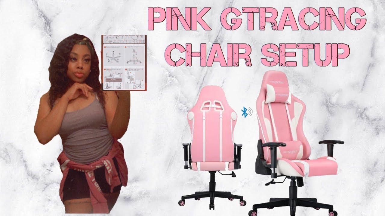 PINK GTRACING GAMING CHAIR SETUP | Black Girl Gamer