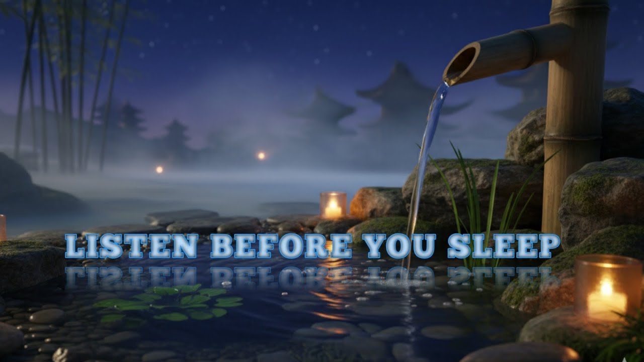Relaxing Water Sounds with Calm Music for Deep Sleep, Stress Relief & Focus