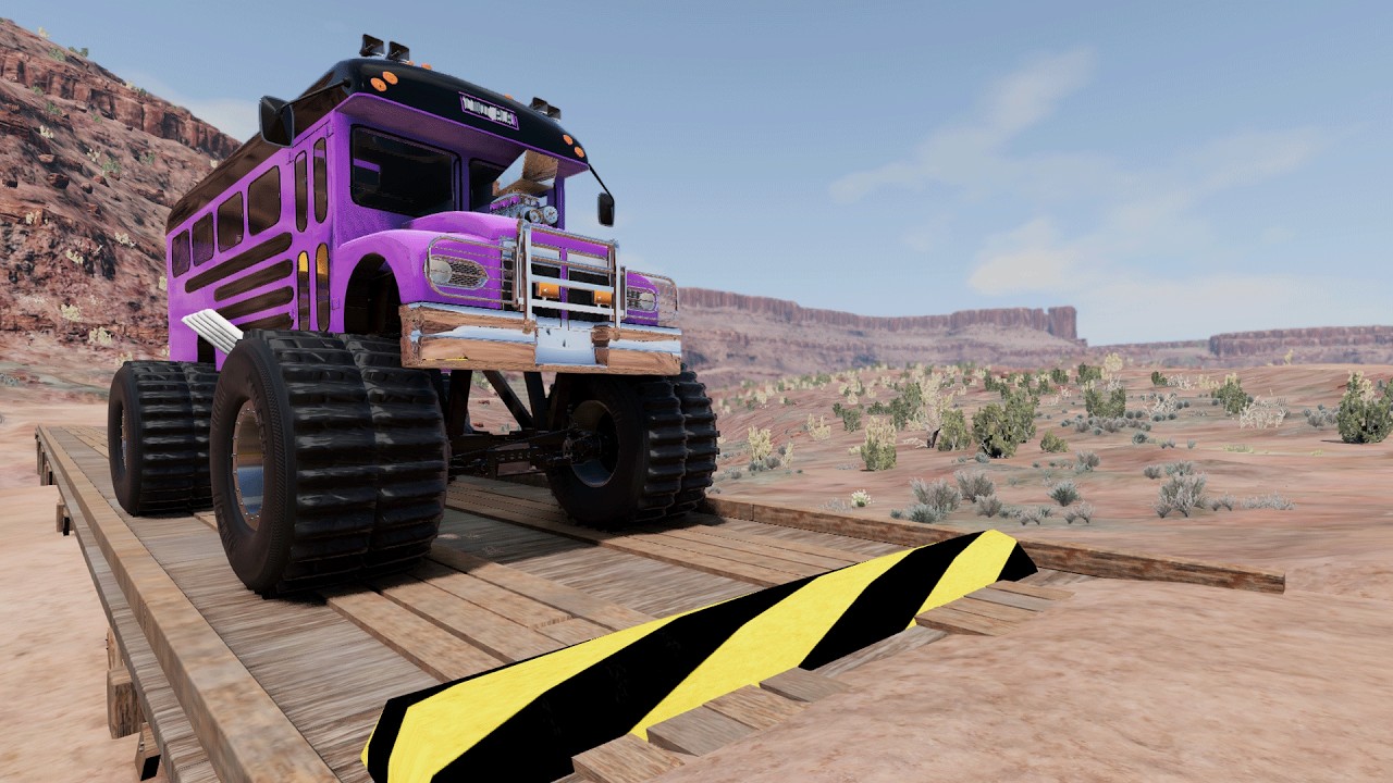 Trucks Cars Vs Massive Speed Bumps – Cars Vs Upside Down Speed Bump - BeamNG Drive