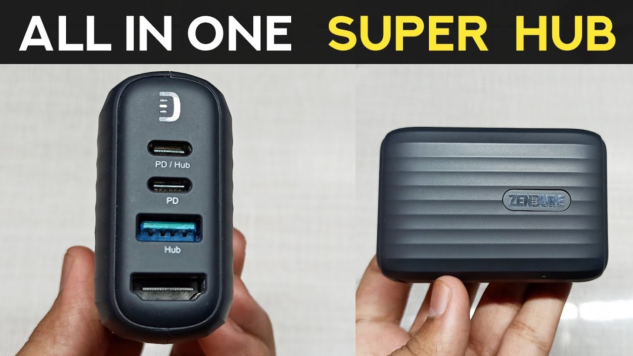 USB Hub With Power Supply & HDMI | Zendure Superhub Review In Hindi