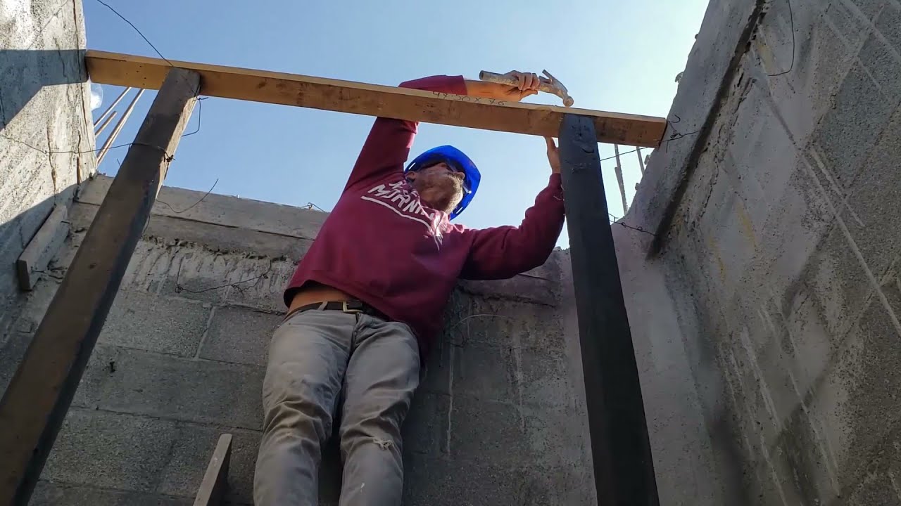 ¡ASÍ SE CIMBRA PARA UNA LOSA, CON MADERA VIEJA Y SIN AYUDANTE!