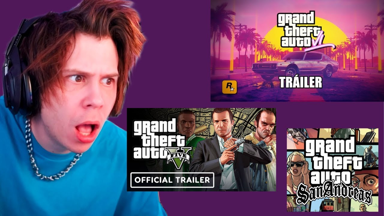 Rubius REACCIONA de nuevo al TRÁILER de GTA 6… y compara con GTA 5 y San Andreas