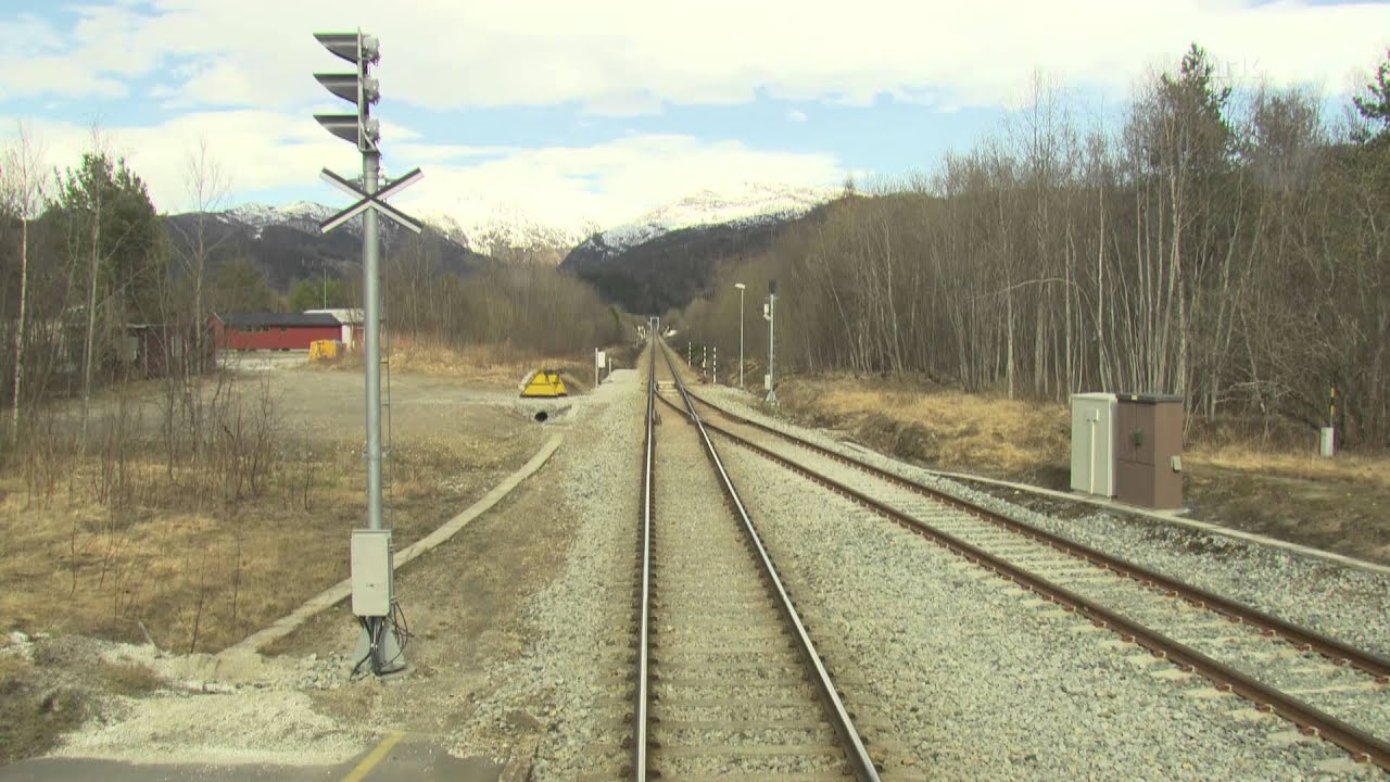 Cab Ride on Nordland line railway.spring 03.