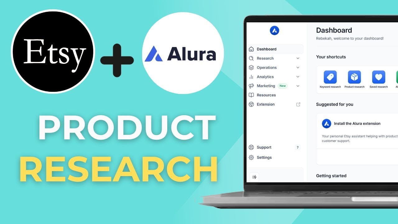 Пошаговое руководство по расширению Alura для Chrome: как проводить исследования продуктов на Etsy