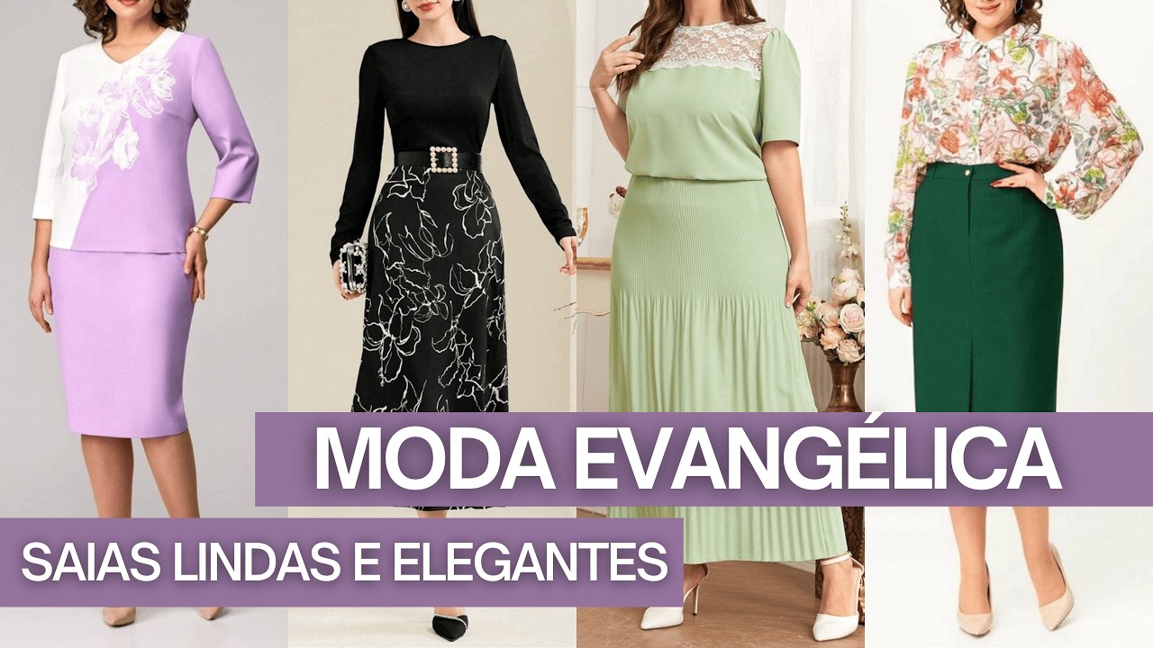 Saias Evangélicas Elegantes – Ideias de Looks Femininos e Sofisticados