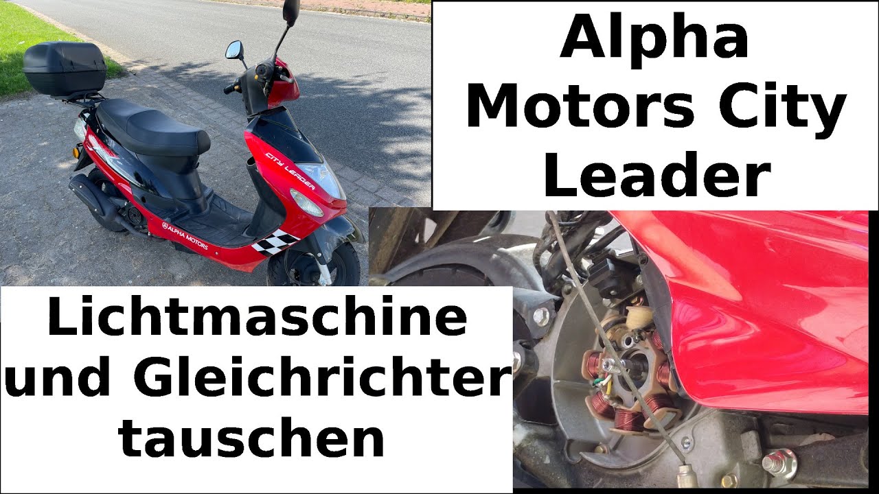Alpha Motors City Leader - Lichtmaschine und Gleichrichter tauschen - Roller springt nicht an