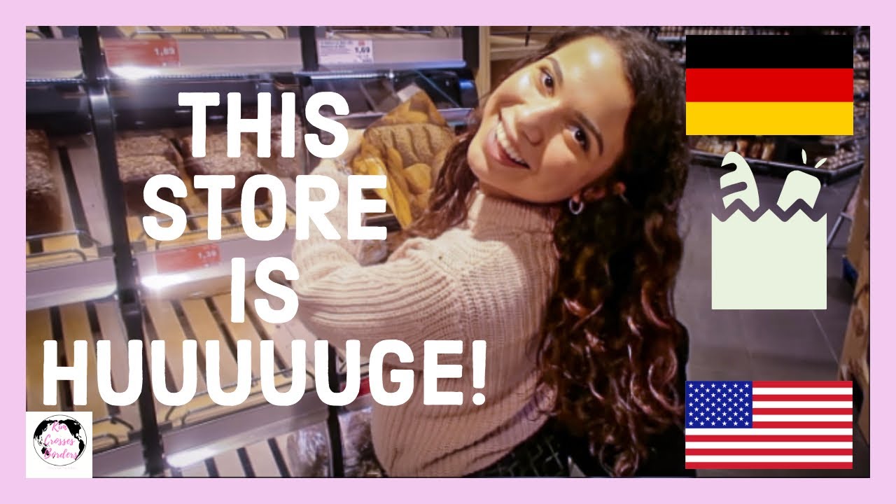 AMERICAN goes to GERMAN GROCERY STORE | EDEKA Vlog