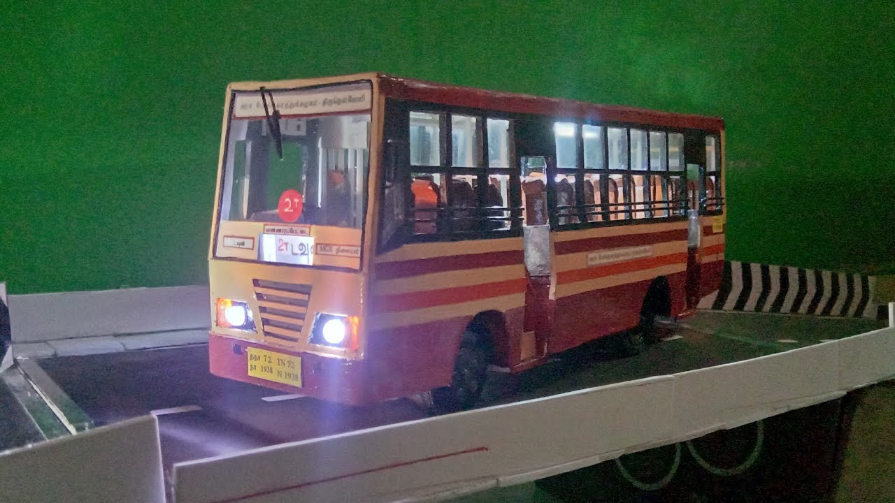 BusstandMiniatureTATA                              Marcopolo ASHOK LEYLAND Bus/நகர பேருந்தின் மாதிரி