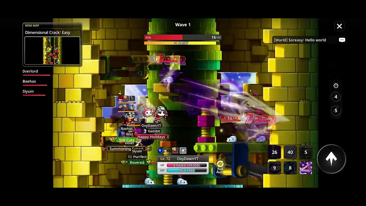 Ludi PQ (LPQ) Demonstration. Dimensional Crack PQ. Maplestory Idle RPG [83]