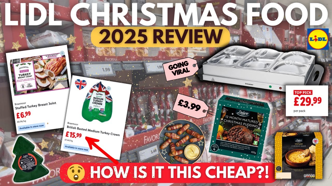 Обзор рождественских продуктов Lidl 2025 | Намного дешевле, чем в M&S! Вау 😱🎄
