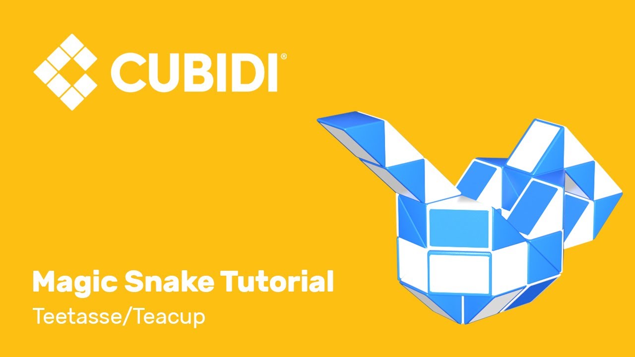 CUBIDI® Magic Snake Tutorial – How To – 48 – Anleitung Teetasse Magic Snake Puzzle