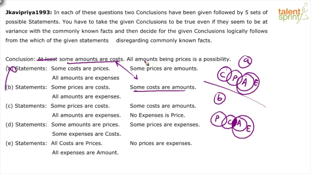 Syllogism | Advanced Example - 12 | TalentSprint