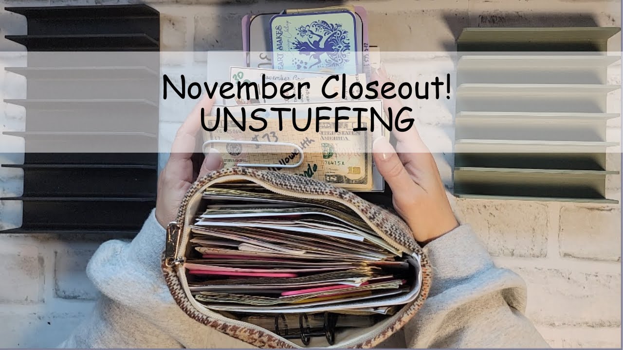 November Cash Unstuffing | Sinking Funds Cash Stuffing #debtpayoff
