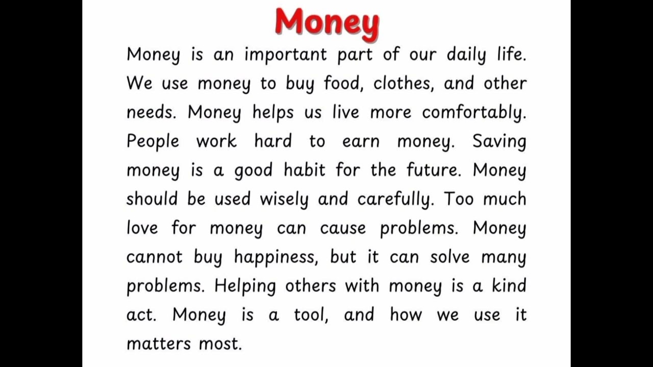 Money means