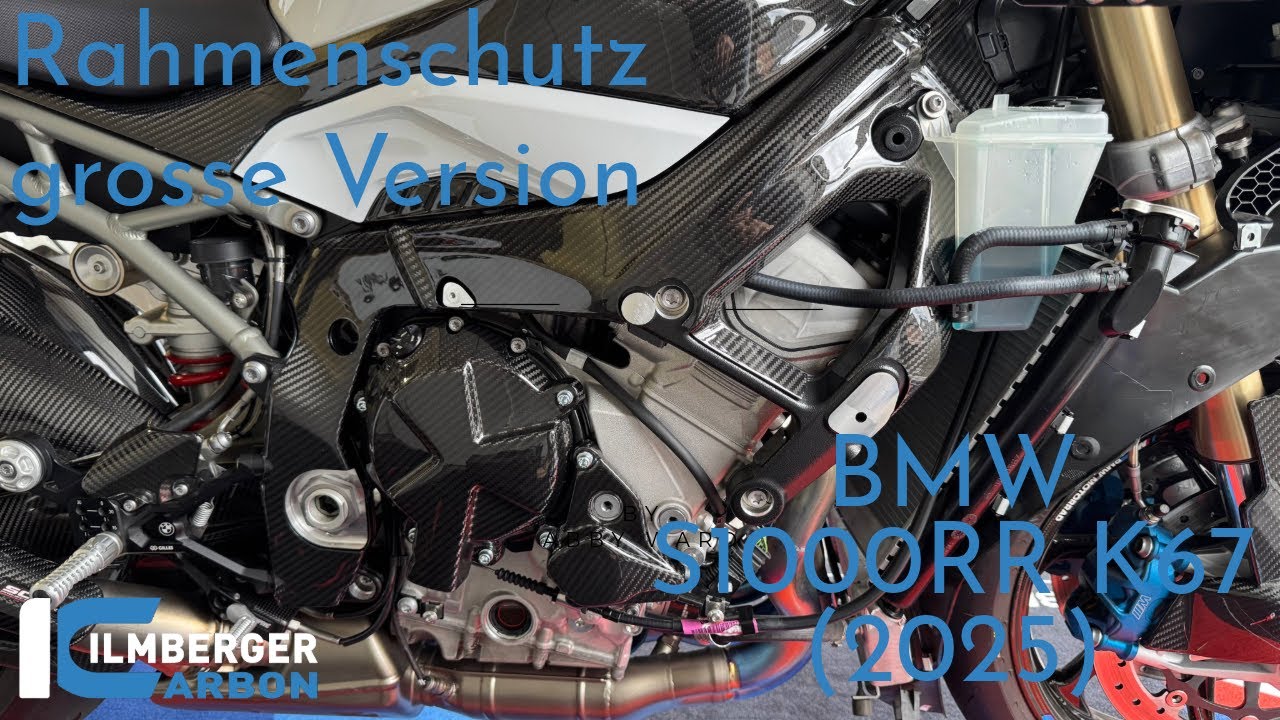 BMW S1000RR K67 (2025) - Ilmberger Carbon Rahmenabdeckung grosse Version // Frame Cover Big