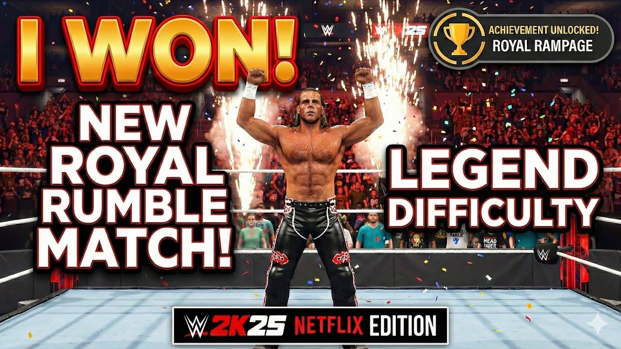 THE NEW ROYAL RUMBLE IS INSANE! 🔥 I Won as Shawn Michaels! | WWE 2K25 Netflix Edition