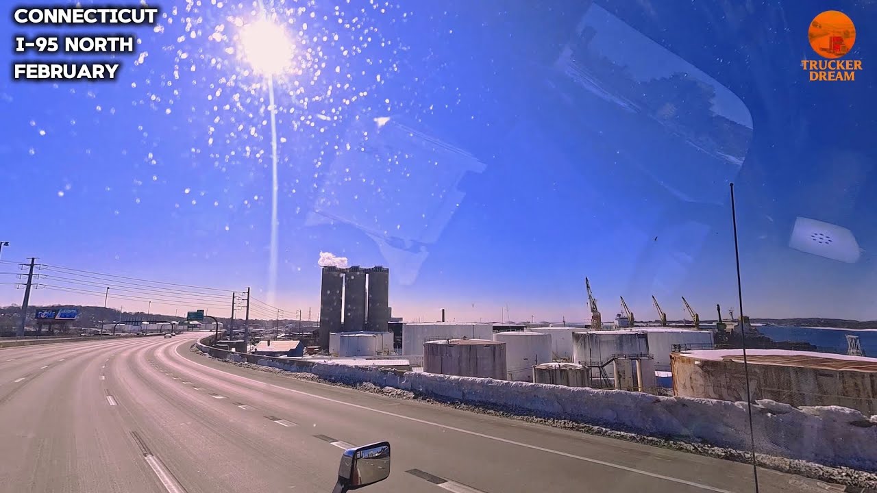 Bridgeport → New London | I-95 North | Clear Winter Truck Drive