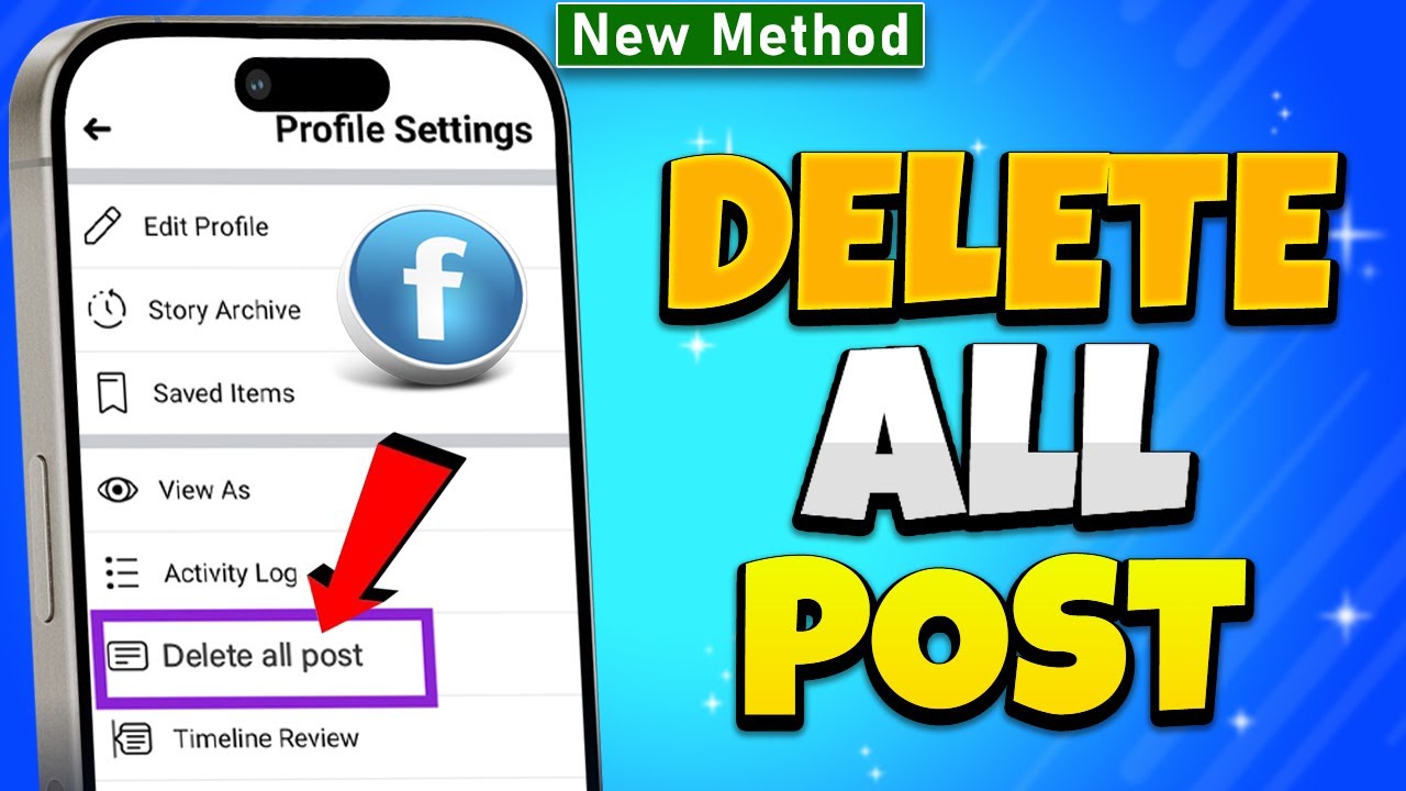 How to Delete ALL POSTS on Facebook 2026 (Android & iOS)