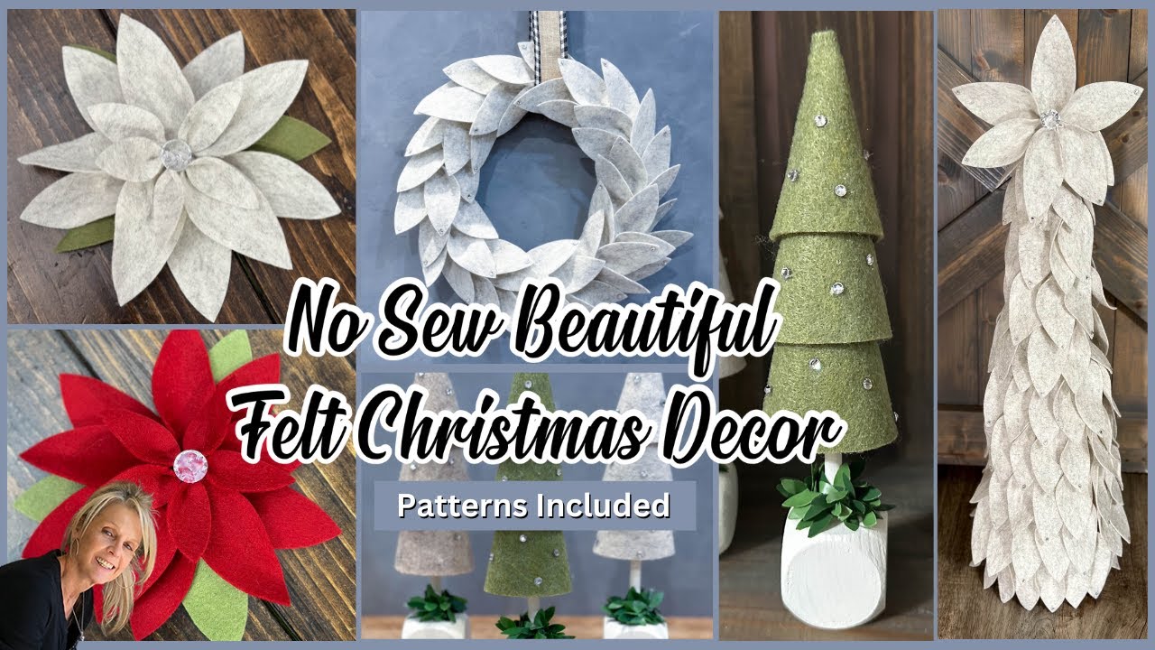 Spice Up Your Holiday Decor With These High-end Felt Christmas Diys