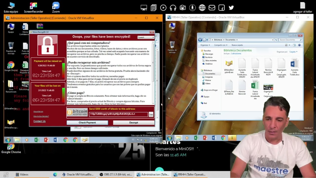 Ataque de Ransomware/ Demostración en Vivo