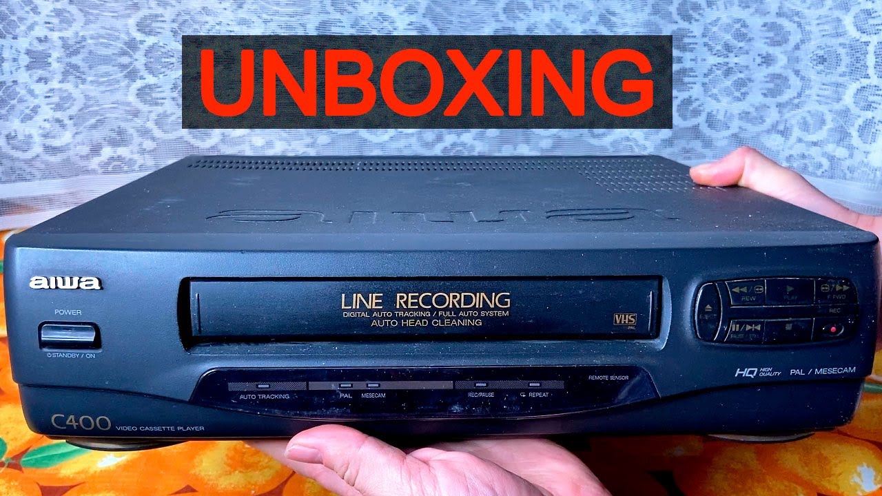 Back to 1994. UNBOXING: Aiwa HV-C400KER, video cassette player