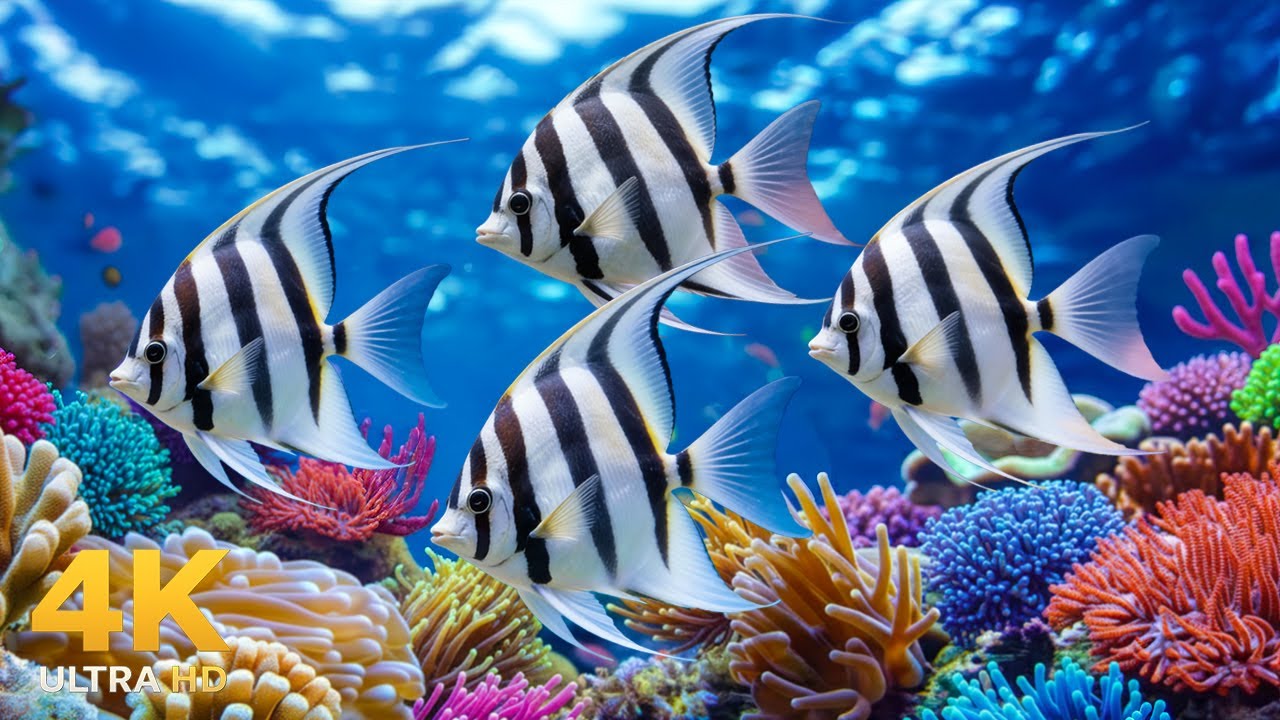 Underwater Wonders 4K – Relaxing Ocean Aquarium with Colorful Coral & Sea Life