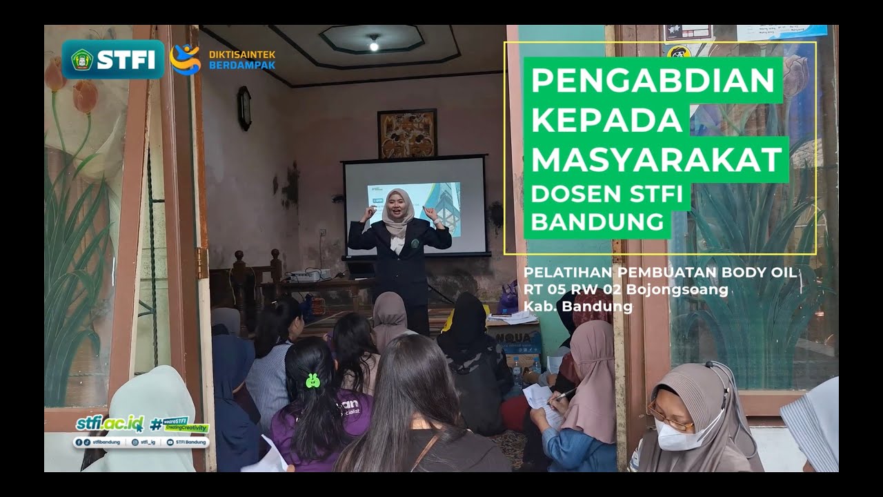 Ilmu Farmasi untuk Semua: Cara Membuat Body Oil Herbal yang Aman & Alami | PKM Dosen STFI Bandung
