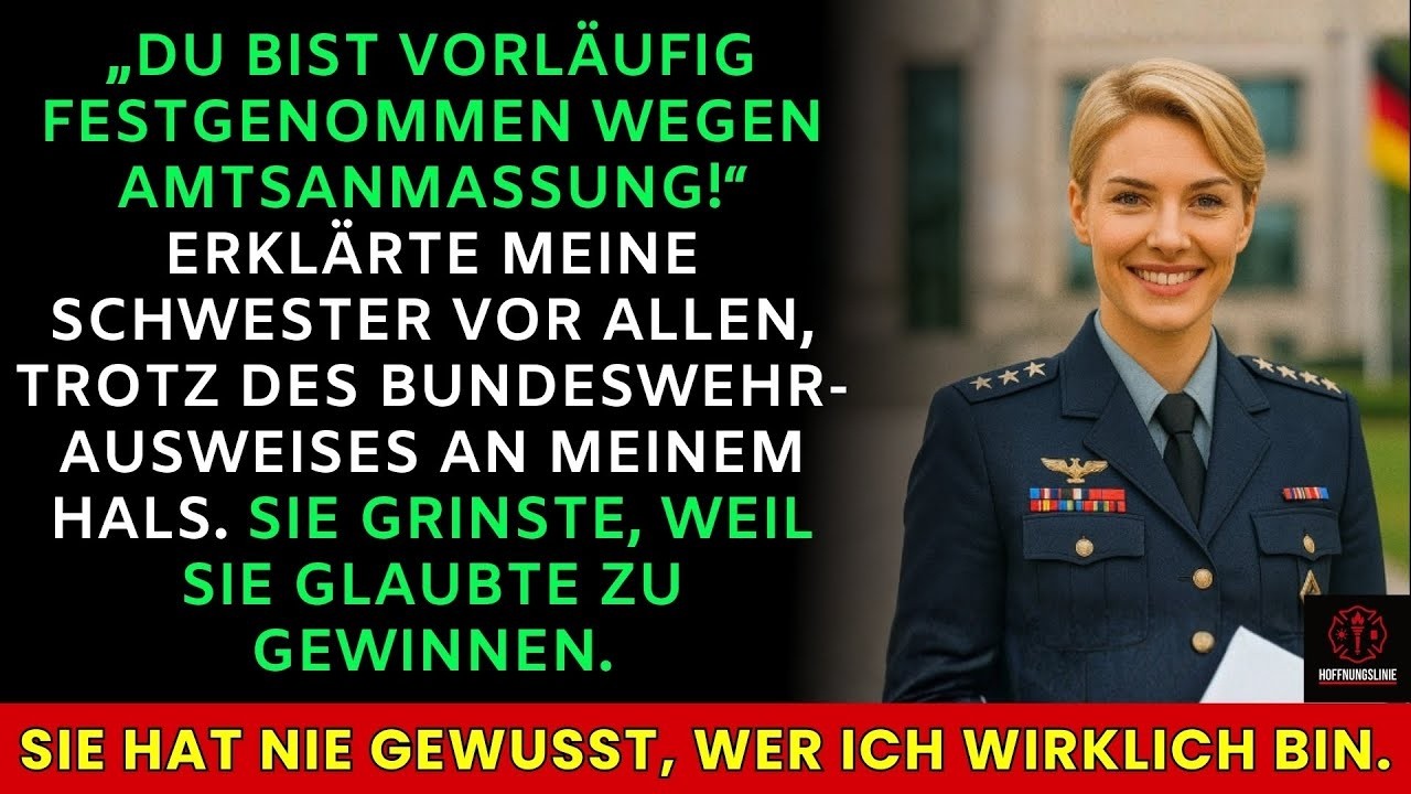 Meine Schwester wollte mich beim Abendessen festnehmen, dann stand ihr eigener Vorgesetzter stramm…