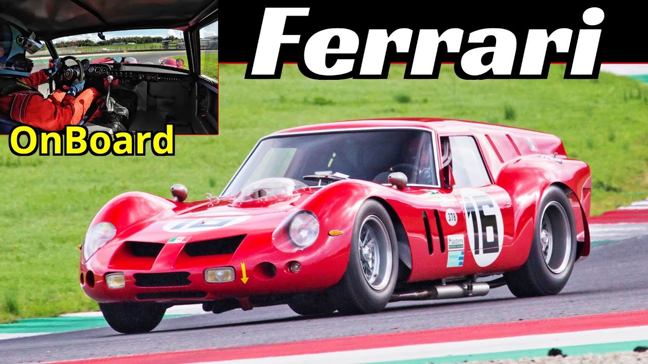 1962 One-Off Ferrari 250 GT SWB "Breadvan" by Drogo - OnBoard at Mugello Circuit - V12 Sound!
