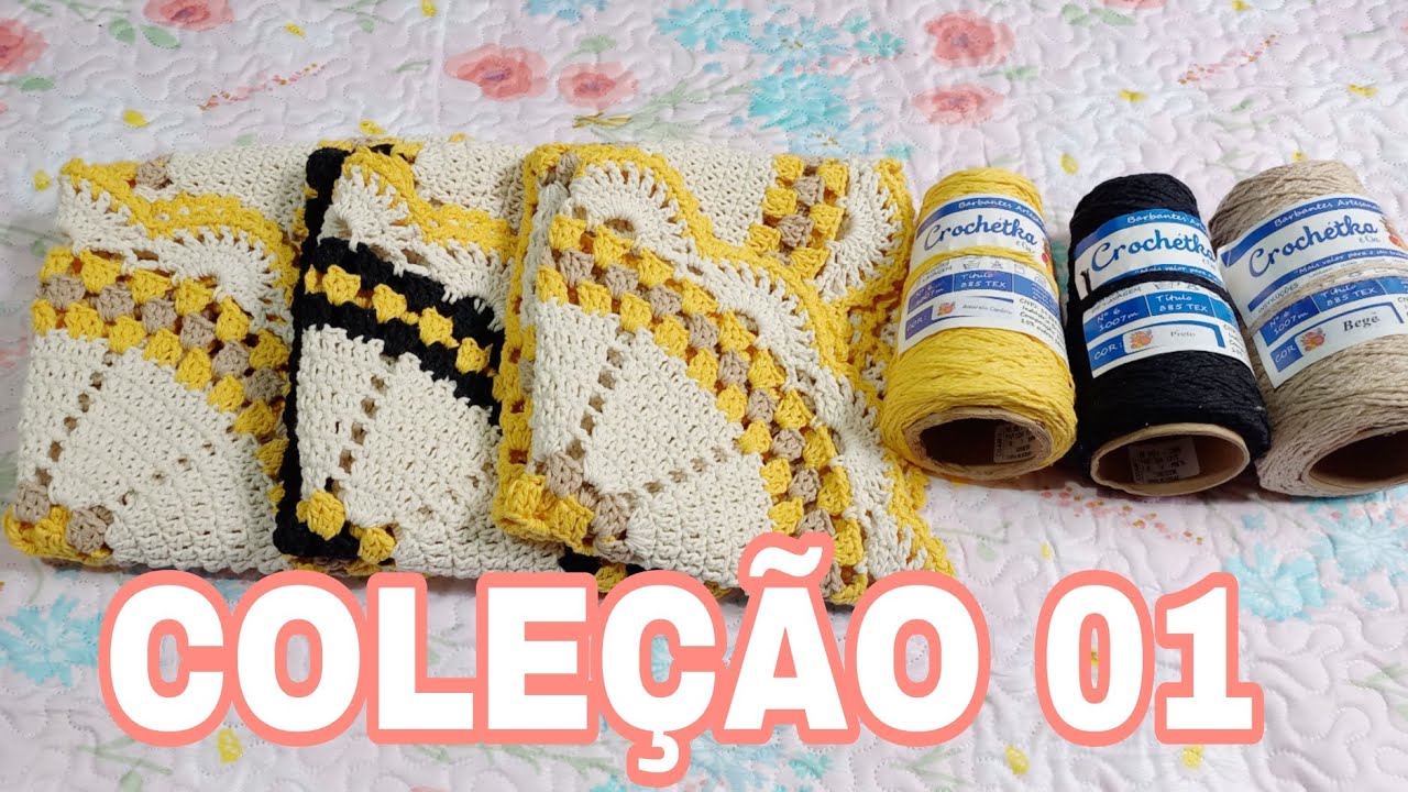 FIZ UMA COLEÇÃO MUITO LINDA  #crocheteira