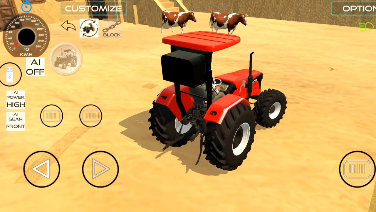 ट्रैक्टर को छत पर कैसे लेके जाये l Indian Vehicles Simulator 3d