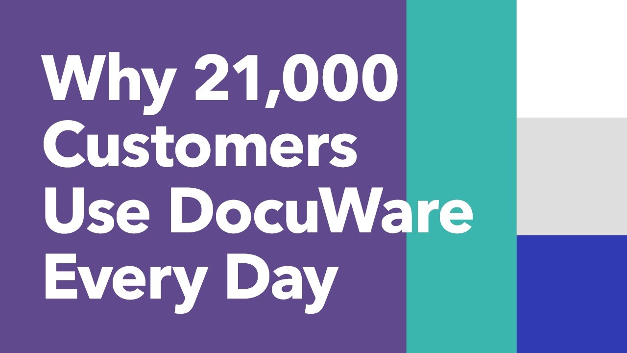 A beginner’s look at document management - See why 20,000* customers use DocuWare every day