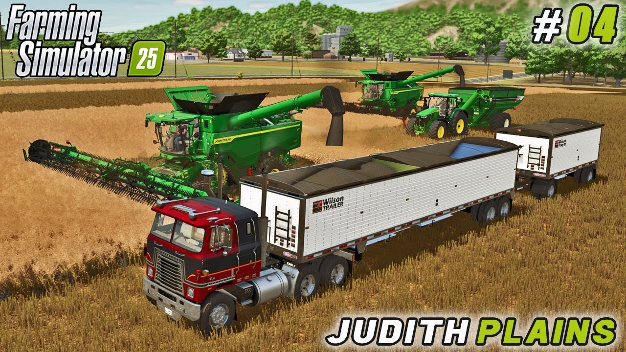 Two Combines, One Big Field — And a Substantial Payday | FS25 | Judith Plains Montana | Timelapse#04