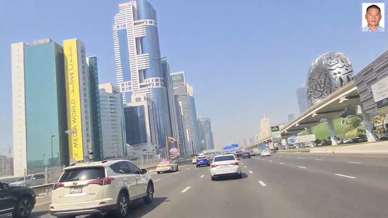 Driving from jumeirah to Deira city center Dubai