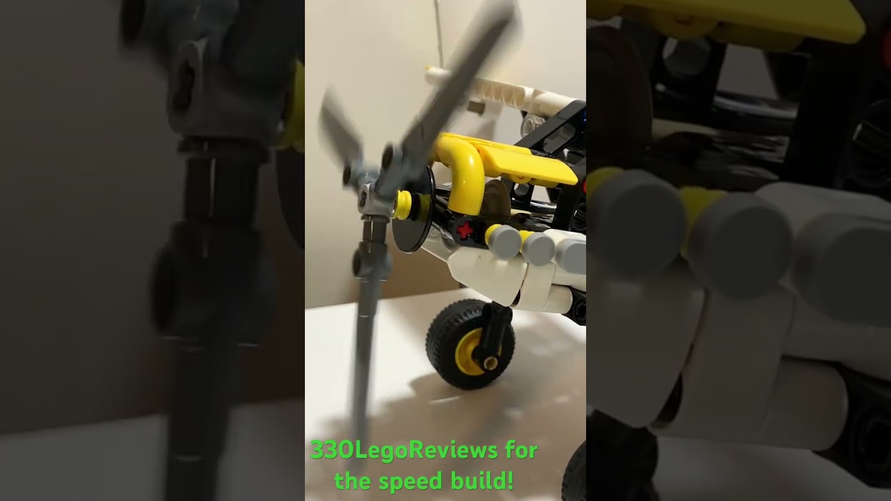 Engine function on Lego Technic Bush Plane #lego #legosets #legotechnic #legoplane