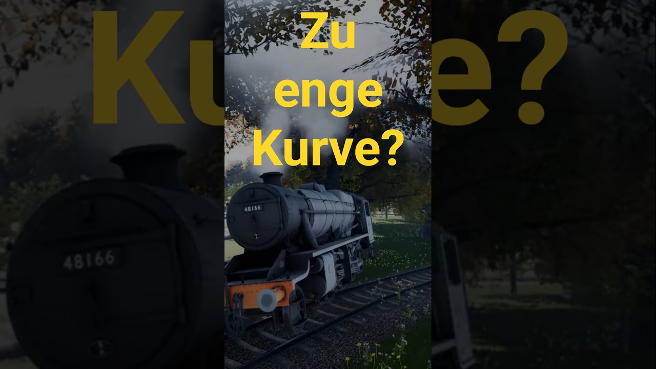 ENTGLEIST auf der PARKEISENBAHN in Train Sim World 6 #dunny #train #shorts