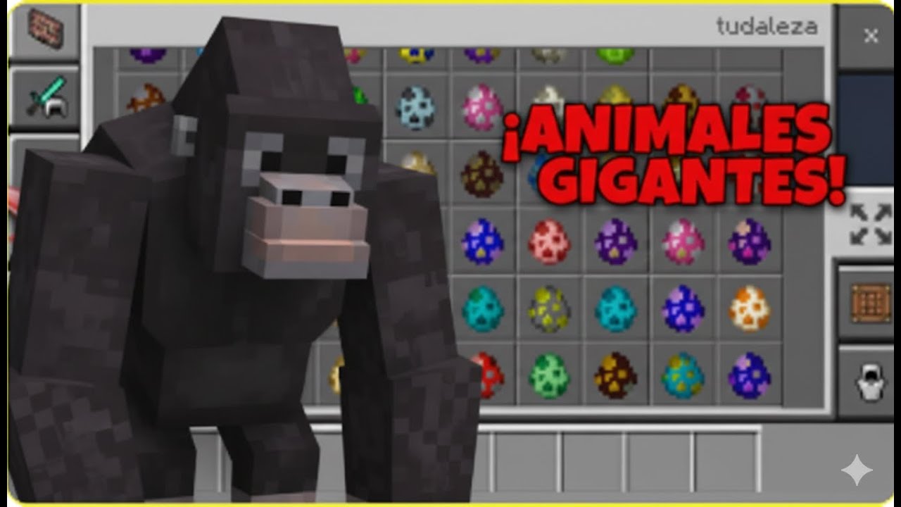 ¡ANIMALES GIGANTES! ADDON PARA MINECRAFT PE Y COMO DESCARGARLO